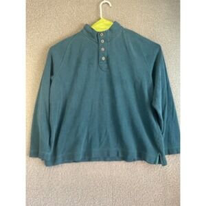 Tommy Bahama Button Up Shirt Long Sleeve Men Blue  2XL  Casual